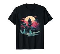 Shogun Katana traditionnel japonais Mount Fuji T-Shirt