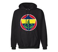 SHOIAY Mens Fenerbahce Hoodie Hoody Sweatshirt Black L