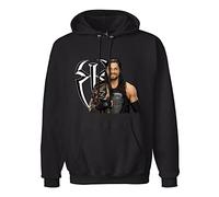SHOIAY Men's Roman Reigns Hoodie Hoodie Hoody Sweatshirt Black M