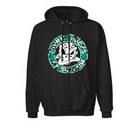 SHOIAY Mi?GH?TY du?CKS an?Ahe?Im N&H&L Hoc&Key Lea&GUE Lo&Go Men's Black Hoodie Hoody Sweatshirt Black L