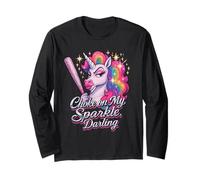 Shoke On My Radiance Funny Unicorn Rainbow Attitude Manche Longue