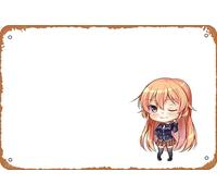Shokugeki No Soma, Erina Nakiri, Food Wars : Shokugeki No Soma Poster Décoration murale rétro en métal 20,3 x 30,5 cm