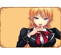 Shokugeki No Soma, Erina Nakiri, Food Wars : Shokugeki No Soma Poster Décoration murale rétro en métal 20,3 x 30,5 cm
