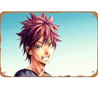 Shokugeki No Soma, Sōma Yukihira, Food Wars : Shokugeki No Soma Poster Décoration murale rétro en métal 20,3 x 30,5 cm