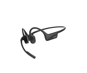 SHOKZ C110-AI-BK-EN Casque Binaural Bluetooth 5.1 Portée 30m, Autonomie 16h, IP55, Micro Boom, Noir, Crochets Auriculaires, 20-20000Hz