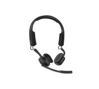 SHOKZ Casque à conduction osseuse OpenMeet, casque Bluetooth ouvert avec double micro antibruit, écouteurs sans fil pour travail, appels, réunions, Bluetooth 5.4, autonomie de 15 heures, charge rapide