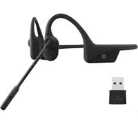 SHOKZ - COMMUCUSBA - Casque à conduction osseuse - Charge rapide - Résistant à l'eau - 16h d'autonomie - Bluetooth - Noir