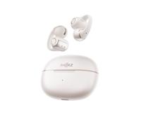 SHOKZ OpenDots 2 Écouteurs Clip-on à Oreilles Libres, Bluetooth 6.1, Dolby Audio, 40 h d'autonomie, Appels avec Réduction du Bruit par IA, Résistance IP57, Charge Rapide sans Fil, Blanc