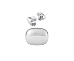 SHOKZ OpenDots 2 Écouteurs Clip-on à Oreilles Libres, Bluetooth 6.1, Dolby Audio, 40 h d'autonomie, Appels avec Réduction du Bruit par IA, Résistance IP57, Charge Rapide sans Fil, Gris