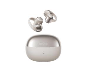 SHOKZ OpenDots ONE Casque à oreilles libres, Audio Dolby Premium, Écouteur à Clip 6,5 g, Bluetooth 5.4, sans Fil avec Micro, Chargement Rapide, 40 h d'Autonomie, IP54, avec Chiffon de Nettoyage - Gris