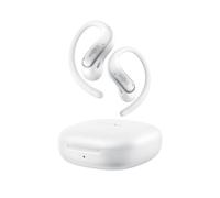 SHOKZ OpenFit Air 2 Écouteurs à Oreilles Libres, Ultraléger, IP55, Blanc | Confortable toute la journée, Bluetooth 6.1, compact, 36 heures d'écoute, basses profondes, entraînements, contrôle précis