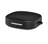 Shokz OpenFit Pro Coque en silicone pour écouteurs sans fil Absorption des chocs avec mousqueton LED avant visible Noir