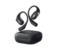 SHOKZ OpenFit True Casque Bluetooth sans Fil avec Micro et Microphone - Étanche - Charge Rapide - 28 Heures d'autonomie - Compatible avec iPhone et Android - Noir