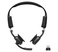 SHOKZ OpenMeet UC - Micro-casque - oreille dégagée - vertical - Bluetooth - sans fil - USB-C via un adaptateur Bluetooth - noir - certifié Zoom