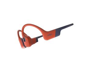 SHOKZ OpenSwim Pro Casque à Conduction osseuse, écouteurs sans Fil à Oreilles Libres, IP68, Bluetooth 5.4, Stockage MP3 32 Go, micros à Annulation de Bruit, 9 h d'autonomie- Rouge