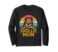 Shollie Dog Mom Retro Vintage Funny Mes Chiens sont Mon Cardio Manche Longue