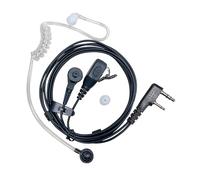 SHON Écouteurs pour talkie-walkie avec micro - Tube acoustique à 2 broches pour un son cristallin, compatible avec les radios bidirectionnelles Kenwood Baofeng et Retevis, pour application de la loi