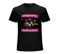 Shonen Knife Alive in Osaka Album Cover Fashion T Shirts for Men Black S