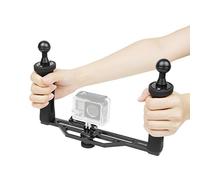 SHOOT 260x150x180mm Aluminium sous-Marines Double Bras Stabilisateur Supports Lampes avec Boule 25mm pour GoPro OSMO et Autre Caméra d'action