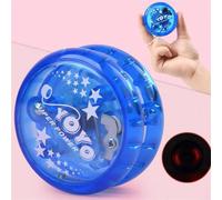 Shoous Yoyo Ball Entertainment Avec Lumière Led Pour Enfants,Jouet Yo-O Réactif,Jeu De Cerveau,Haute Vitesse,Clignotant,Enfants - Type Blue