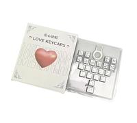 SHOOYIO 21 touches transparentes de hauteur originale avec motif papillon pour un excellent effet de rétroéclairage dans des conditions de faible luminosité en forme de cœur papillon