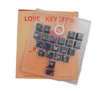 SHOOYIO 21 touches transparentes de hauteur originale avec motif papillon pour un excellent effet de rétroéclairage dans des conditions de faible luminosité en forme de cœur papillon