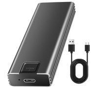 SHOOYIO Boîtier universel pour disques durs de type C - Corps en métal - Transfert de données rapide jusqu'à 10 Gbit/s - Assemblage sans outil - Léger pour une utilisation multiple - Boîtier NVMe à