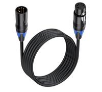 SHOOYIO Câble adaptateur XLR DMX512 à 5 broches DMX512 - Cores XLR mâle vers femelle - Cordon de connecteur pour carte son de console de mixage