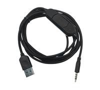 SHOOYIO Câble audio universel de 3,5 mm équipé d'un module de carte USB numérique optimisé pour PC mobile Gaming Communication USB Câble casque