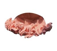 SHOOYIO Chapeau cloche d'hiver pour femme, chapeau de pêcheur tricoté à bords volantés, chapeau élégant pour photographie, chapeau souple pliable pour voyage