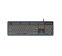 SHOOYIO Clavier mécanique de jeu et ensemble avec éclairage LED dynamique, systèmes de commutation à chaud, interfaces de type C, rétroéclairés par LED, clavier de jeu