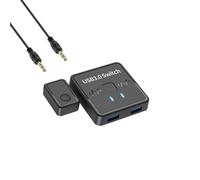 SHOOYIO Commutateur USB 3.0 2 en 1 sortie/1 entrée 2 sorties Commutateur USB de partage d'ordinateur Clavier et imprimante Scanner Webcam Splitter Imprimante Scanner Solution de partage