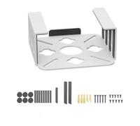 SHOOYIO Computer Tiny / Parenthèse de montage 2024 - Cadre en métal doux solide - Installation de bureau - Structure de réfrigération améliorée contre la base antidérapante - Petit support