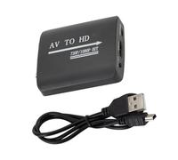 SHOOYIO Convertisseur de signaux HDTV 1080p HDTV Adaptateur pour ordinateur portable ABS construire une connexion unidirectionnelle pour affichage clair composite vers HDMI