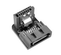 SHOOYIO Durabilité ABS 7 broches à angle droit Connexion sécurisée pour cartes mères Compatibilité ordinateur construit des connecteurs Satas
