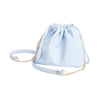 SHOOYIO Élégant étui en cuir PU pour appareil photo avec cordon de serrage facile d'accès résistant aux rayures Sac de rangement, bleu