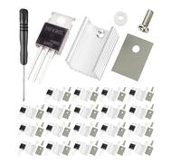 SHOOYIO Isolateur électrique robuste IRF4905 et refroidisseurs de dissipateur de chaleur pour applications de conception de circuits à haute charge Dissipateur thermique pour alimentation électrique