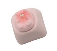 SHOOYIO Joli ours de dessin animé en résine - Accessoires de clavier mécanique 3D - Couleur décorative - Accessoires de clavier en résine en option