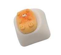 SHOOYIO Joli ours de dessin animé en résine - Accessoires de clavier mécanique 3D - Couleur décorative - Accessoires de clavier en résine en option