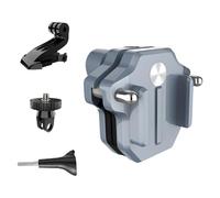 SHOOYIO Le support de caméra de pare-brise de moto à installation rapide prend en charge les supports de rotation à 360 degrés pour une action stable parenthèse en métal