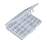 SHOOYIO Lot de 10 boîtes de rangement AA en plastique pour piles - Boîtier rigide - Couvercle de stockage de piles