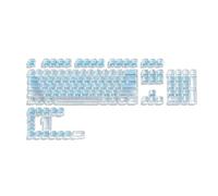 SHOOYIO Lot de 119 touches sur le thème du carbone pour PC, texture carbone, accessoires de claviers de jeu, jeu de touches ergonomiques
