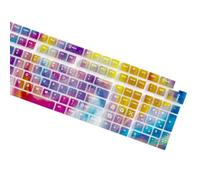 SHOOYIO Lot de 132 touches arc-en-ciel translucides avec texture lisse, compatibles avec claviers mécaniques