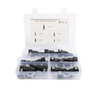 SHOOYIO Lot de 15 raccords rapides universels pour réparation de conduite d'huile pour voitures et motos avec connecteur de boîte de rangement