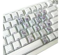 SHOOYIO Lot de 21 touches en forme de papillon et de cœur rétroéclairées sur le côté pour un confort de frappe au clavier