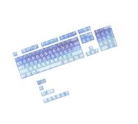 SHOOYIO Lot de touches transparentes de qualité supérieure pour claviers mécaniques personnalisables pour 115 touches, couleurs multiples