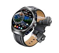 SHOOYIO Montre intelligente en alliage de métal de qualité supérieure avec écouteurs radio intégrés, fréquence cardiaque suivant plus de 10 modes d'exercice, paiement mobile, radio, téléphone