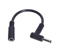 SHOOYIO Rallonge d'alimentation CC 4,5 x 3 mm femelle vers mâle coudée à 90 degrés 15 cm pour adaptateur de charge d'ordinateur portable spécifique à un modèle spécifique