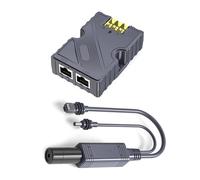 SHOOYIO Répartiteur d'injecteurs d'alimentation sur Ethernet 150 W Adaptateur de réseau pour transmission parabolique Accessoires PoE Répartiteur extérieur