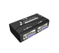 SHOOYIO Répartiteur vidéo VGA 2 ports pour écrans PC prenant en charge 1920 x 1440 Transparent Multiécrans Connecteurs Moniteurs Adaptateur